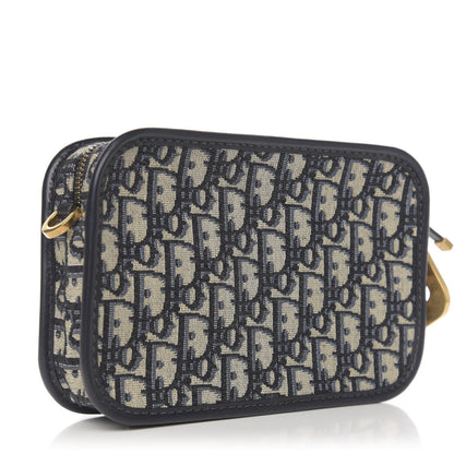 Christian Dior Oblique Diorquake Clutch Blue 3 of 7