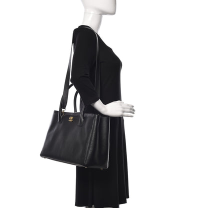 Chanel Calfskin Cerf Shopper Tote Black 2 of 10