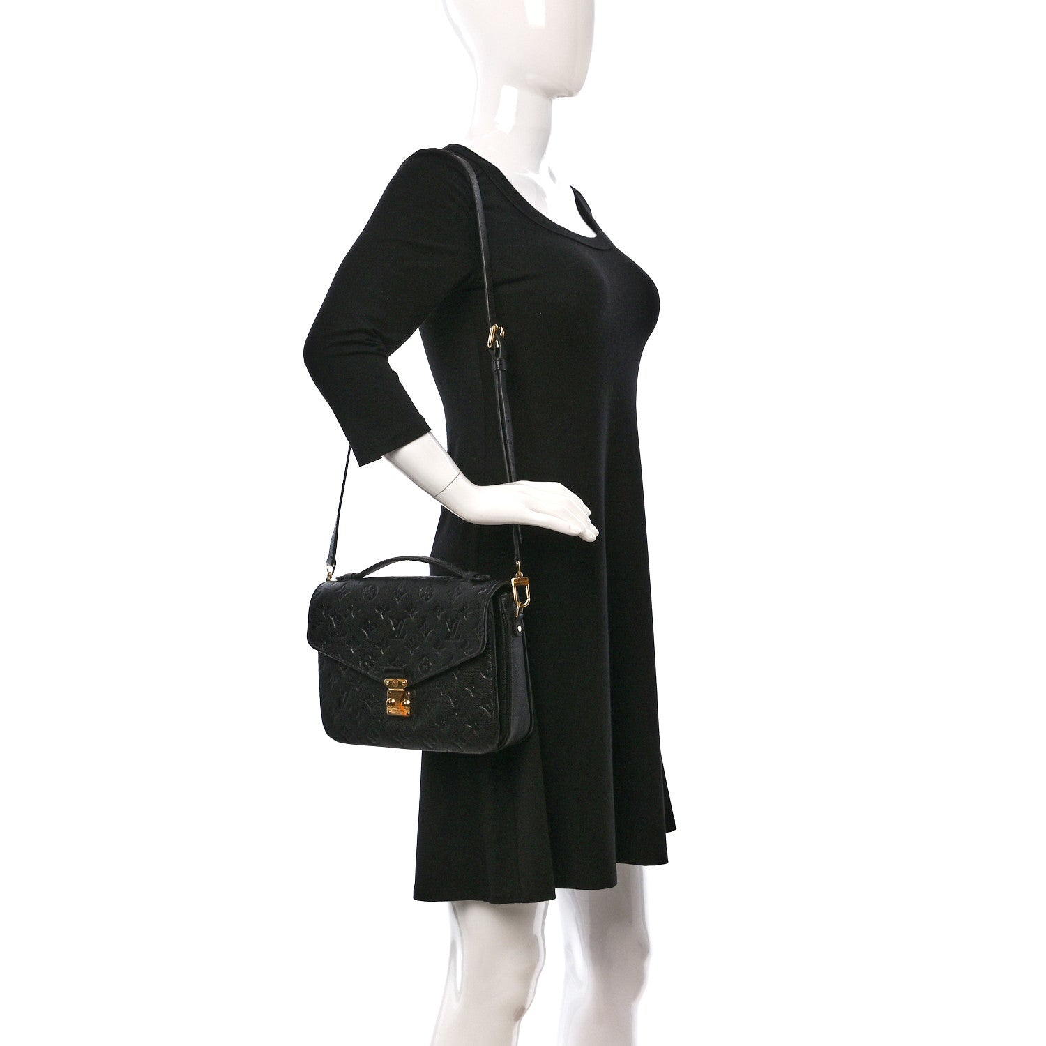 Louis Vuitton Empreinte Pochette Metis Black 2 of 8