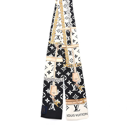 Louis Vuitton Silk Monogram Confidential Bandeau Black 2 of 5