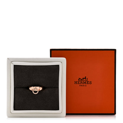Hermes 18K Rose Gold PM Collier De Chien Ring 49 5 5 of 5