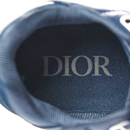 Christian Dior Smooth Calfskin Oblique Galaxy Mens B27 Low Top Sneakers 38 Blue Beige 7 of 9