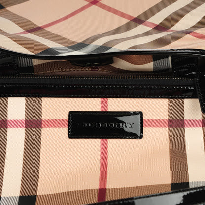 Burberry Nova Check Small Canterbury Tote Black 6 of 8
