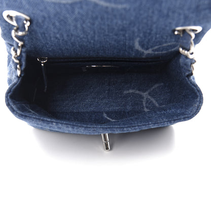 Chanel Denim CC Quilted Mini Square Flap Blue 5 of 11
