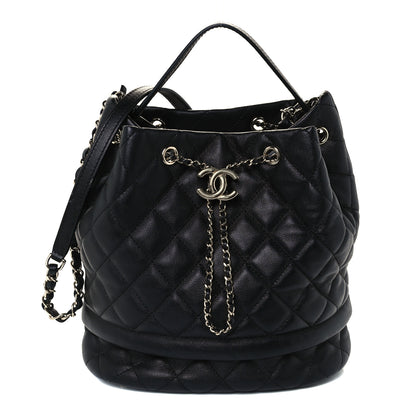 Chanel Caviar Quilted Large Rolled Up Bucket Drawstring Bag Black 1 of 10