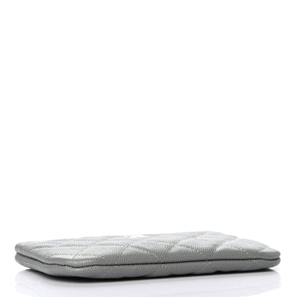 Chanel Caviar Quilted Small Cosmetic Case Grey 3 of 6