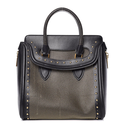 Alexander McQueen Calfskin Studded Large Heroine Black 1 of 24