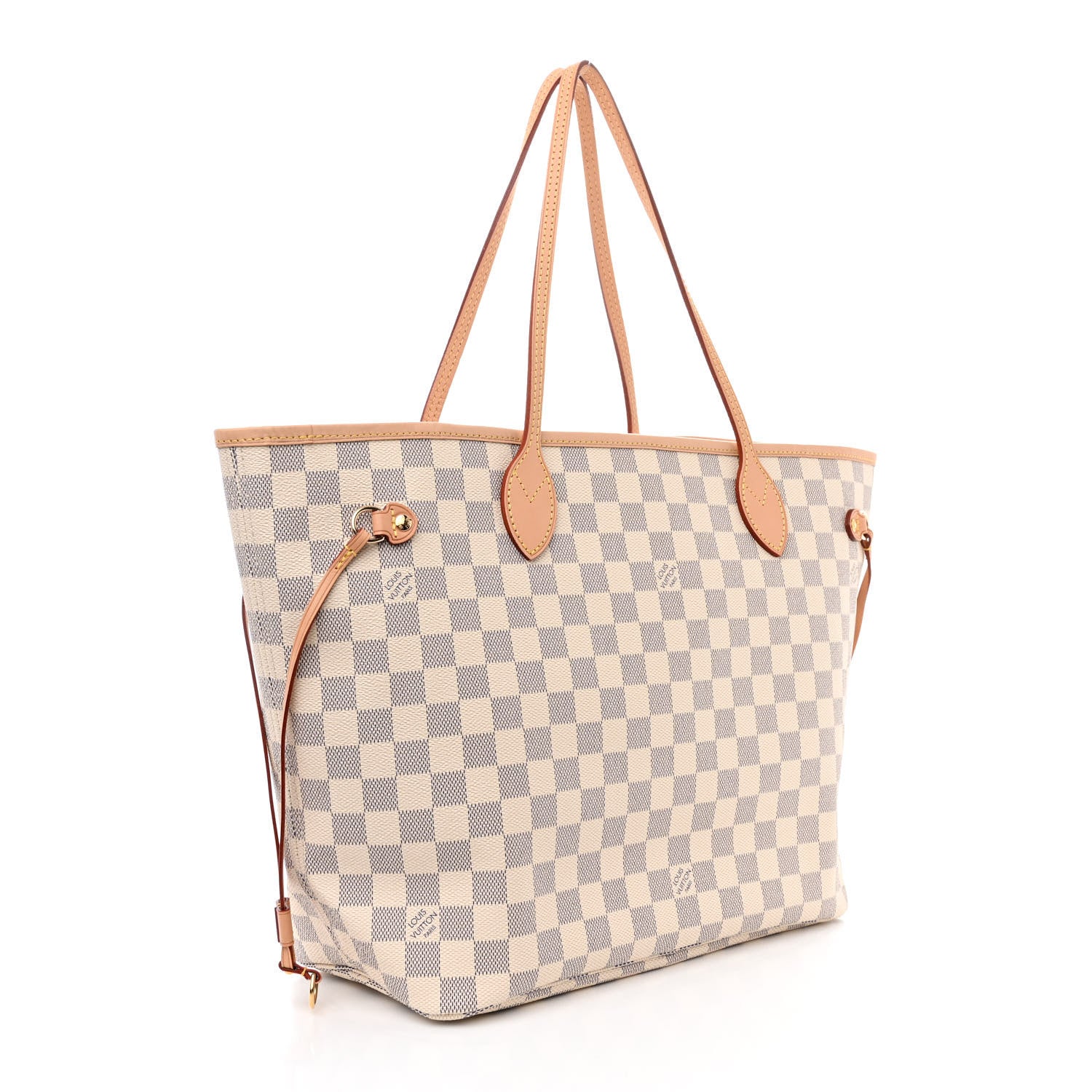Louis Vuitton Damier Azur Neo Neverfull MM Rose Ballerine 4 of 12
