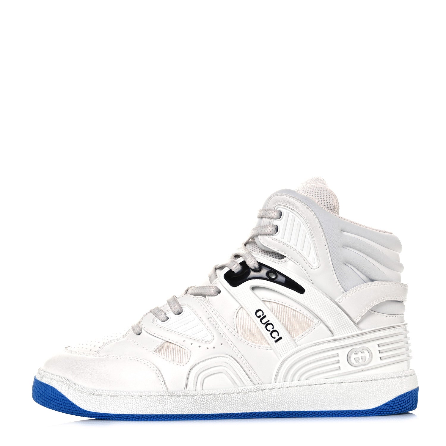 Gucci Demetra Mens Basket High Top Sneakers 9.5 Great White 1 of 10