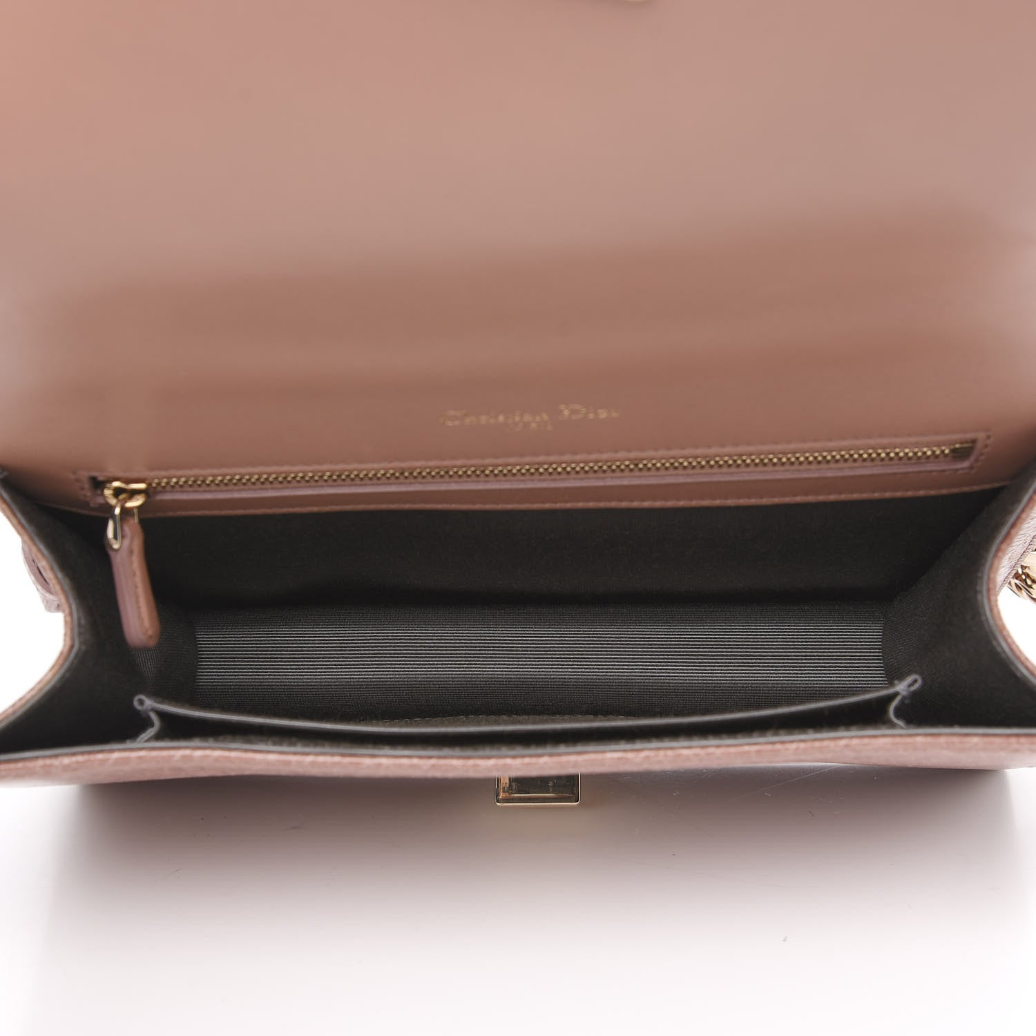 Christian Dior Ceramic Effect Deerskin Medium Diorama Flap Bag Dark Petal 4 of 7
