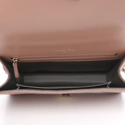 Christian Dior Ceramic Effect Deerskin Medium Diorama Flap Bag Dark Petal 4 of 7