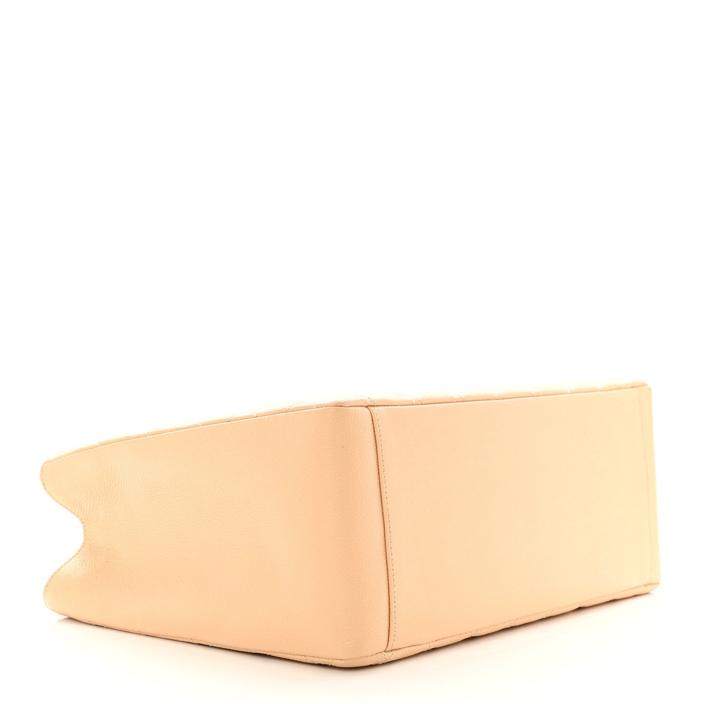 Caviar Quilted Grand Shopping Tote GST Beige