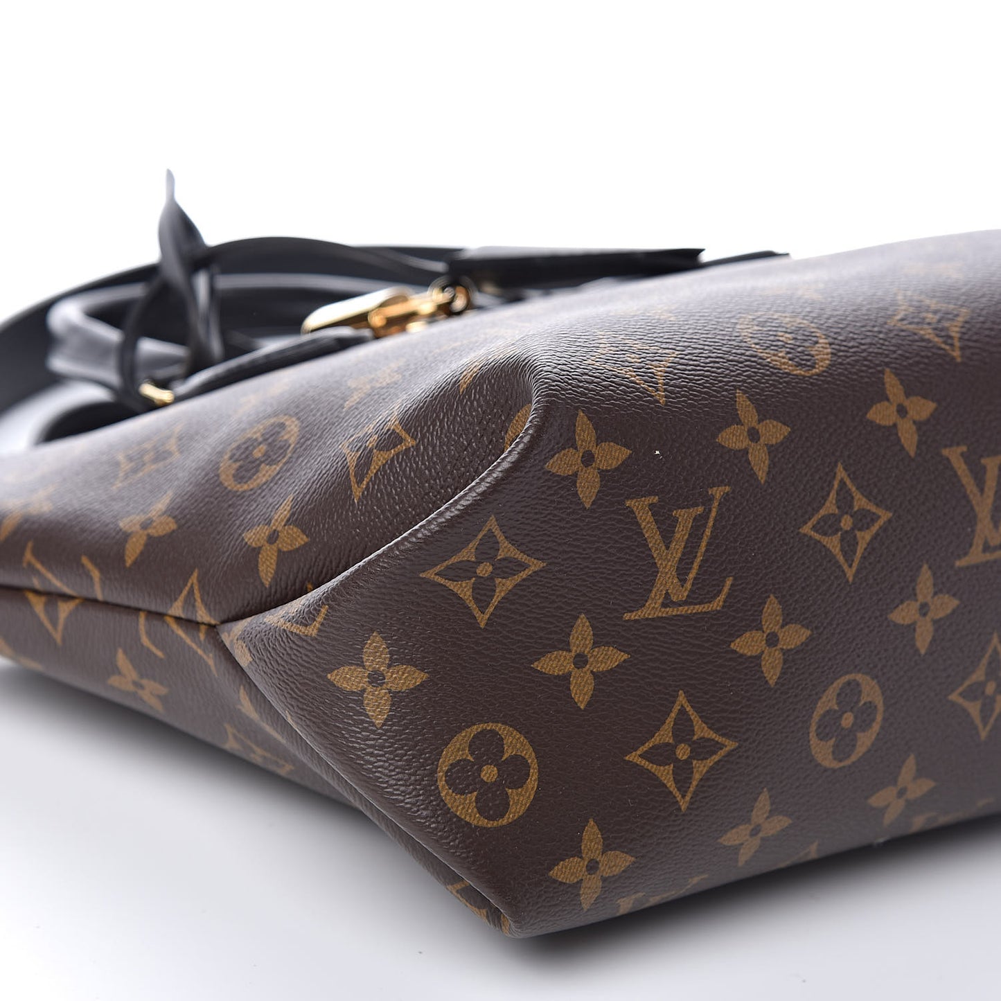 Monogram Flower Zipped Tote PM Black