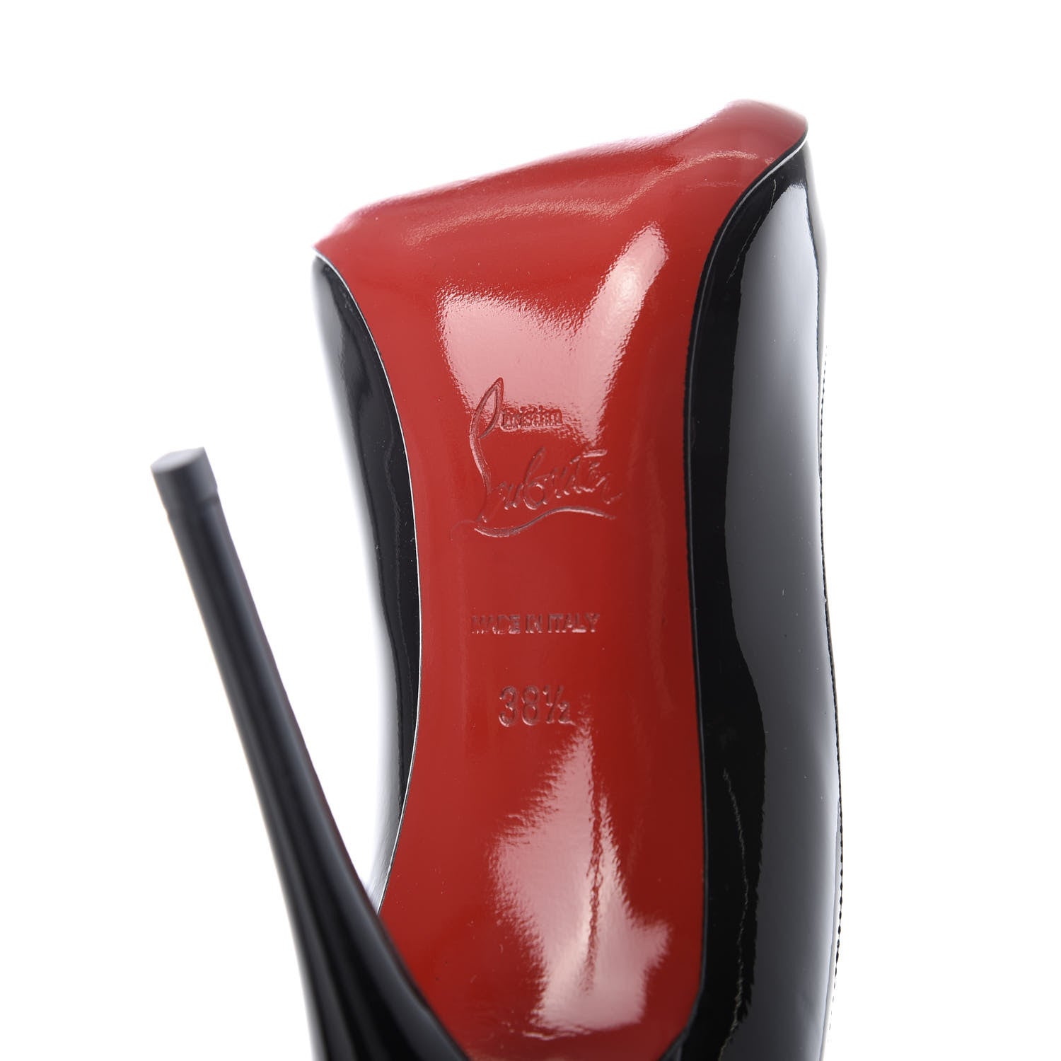 Christian Louboutin Patent Pigalle Follies 100 Pumps 38.5 Black 8 of 9