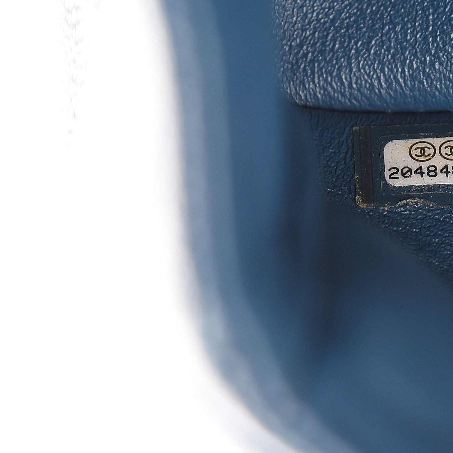 Caviar Quilted Jumbo Double Flap Dark Blue