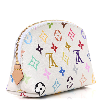 Louis Vuitton LV x TM Monogram Multicolor Cosmetic Pouch PM White 3 of 7