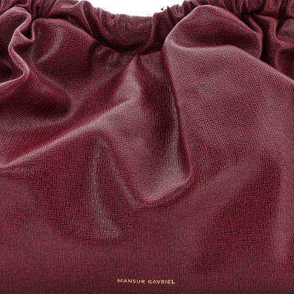 Mansur Gavriel Saffiano Cloud Clutch Claret 8 of 10