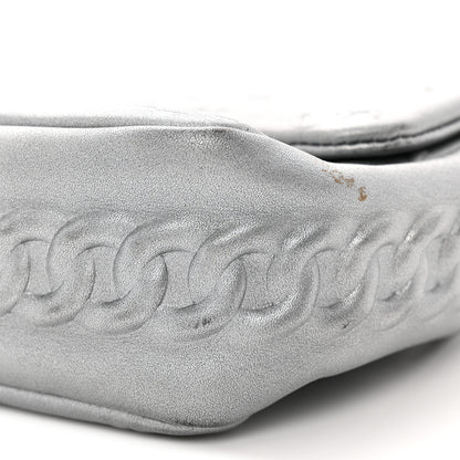 Chanel Metallic Lambskin Symbols Medium Single Flap Silver 10 of 11