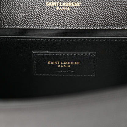 Saint Laurent Grain De Poudre Small Monogram Kate Satchel Black 6 of 12