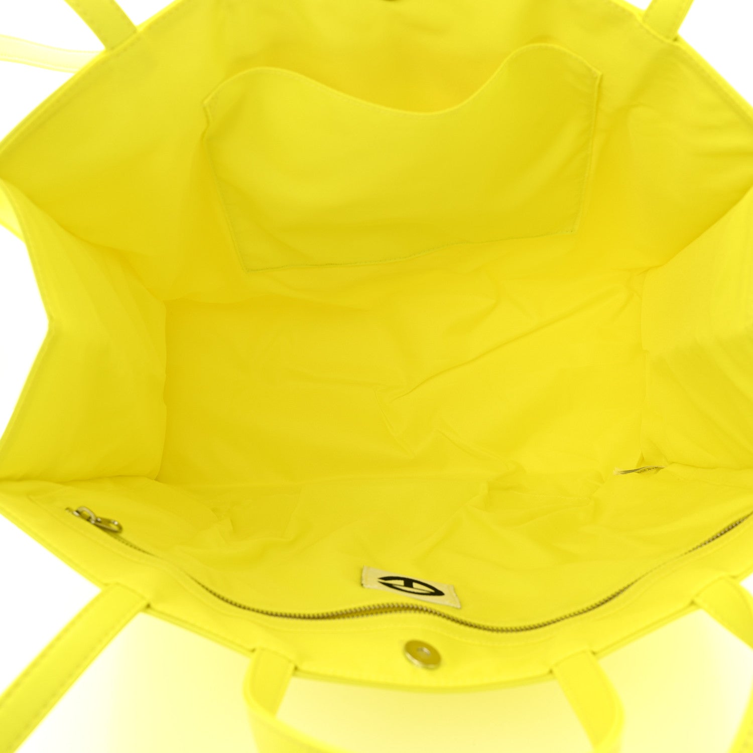Telfar Vegan Leather Large Shopping Bag Highlighter Yellow 5 of 10
