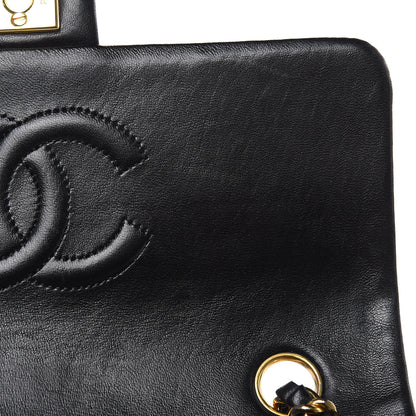 Chanel Lambskin Quilted Mini Square Flap Black 12 of 13