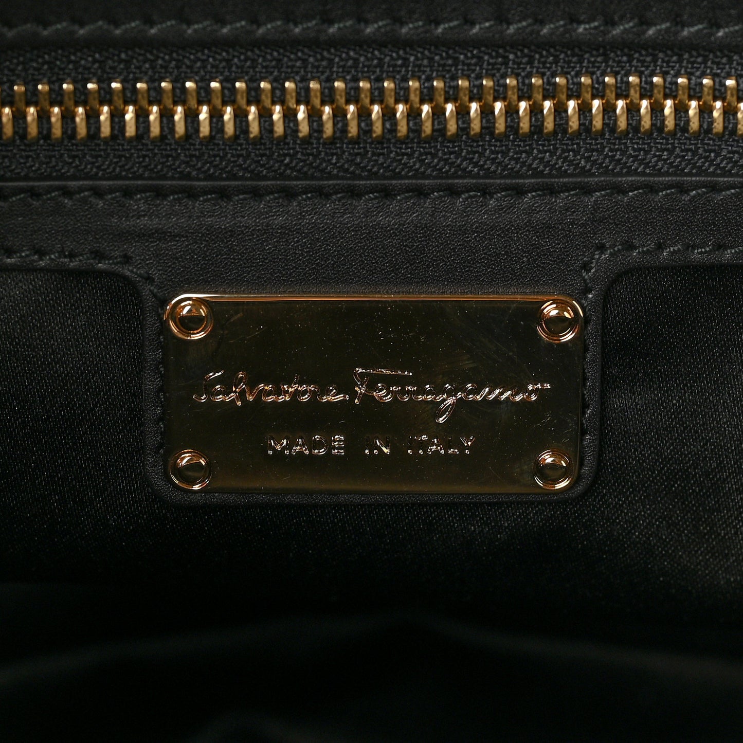 Calfskin Fiamma Bag Black