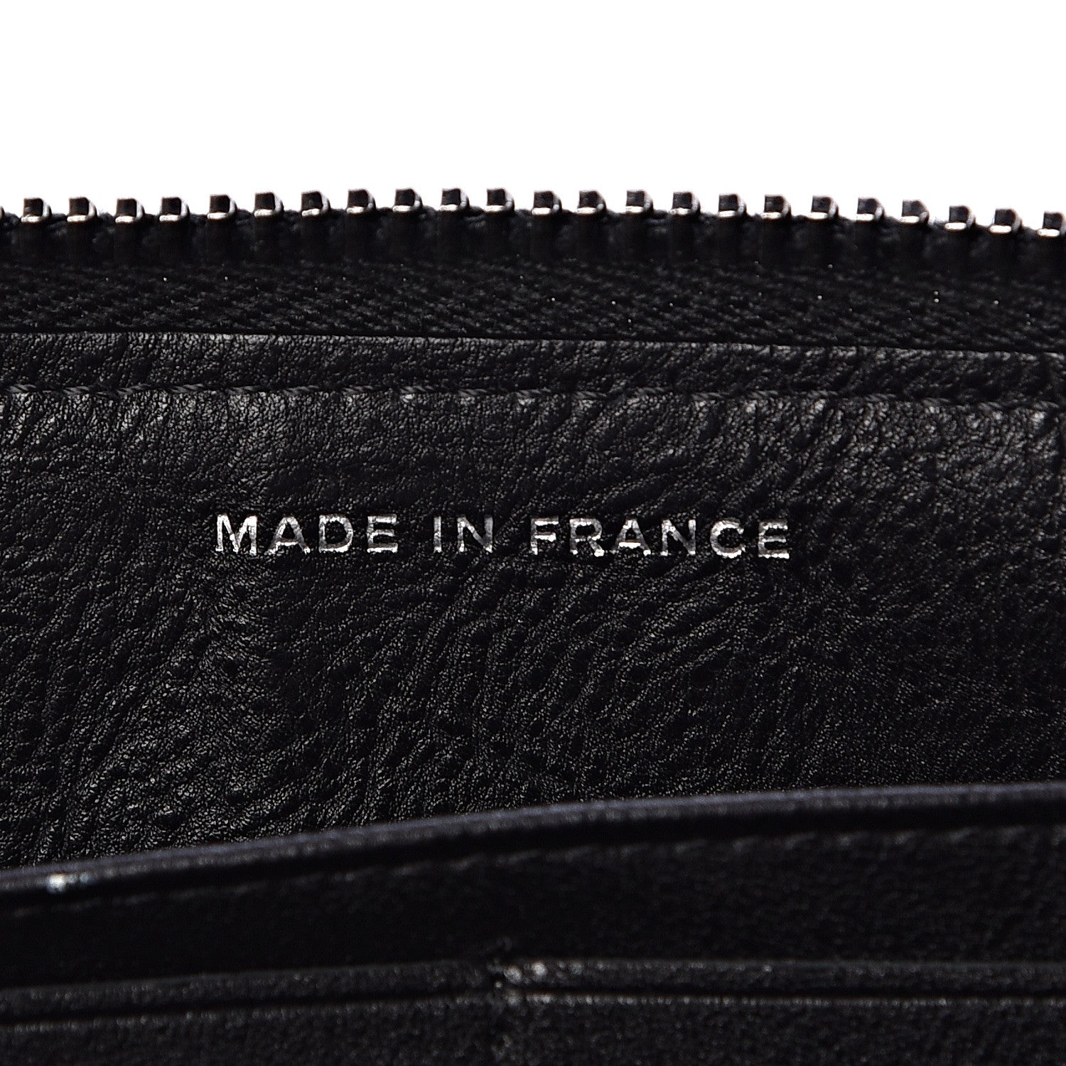 Chanel Calfskin Quilted Boy Chain Large Gusset Zip Around Wallet Black 7 of 9