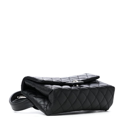 Chanel Grained Calfskin Quilted 2.55 Reissue Flap Belt Bag Clutch Black 3 of 4