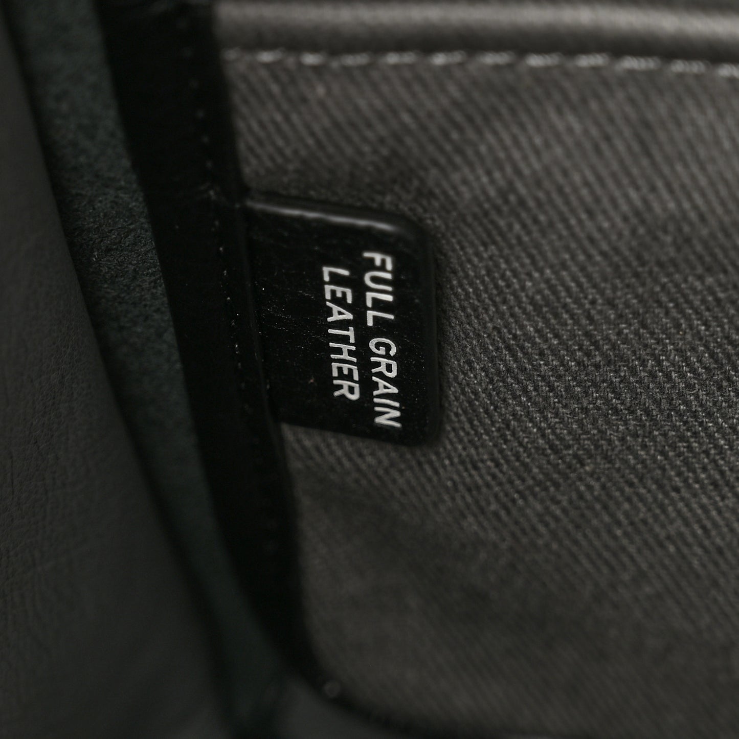 Grained Calfskin Small The Tote Bag Black