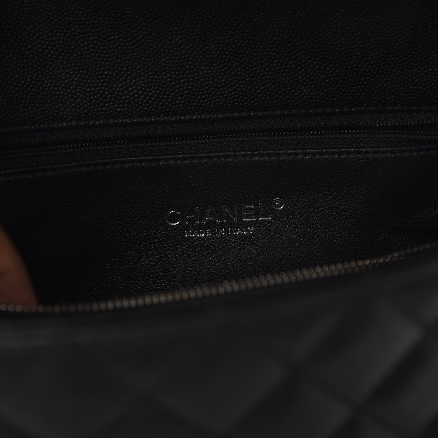 Chanel Caviar Lizard Quilted Small Coco Handle Flap Black 4 of 9