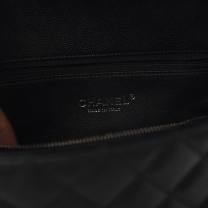 Chanel Caviar Lizard Quilted Small Coco Handle Flap Black 4 of 9