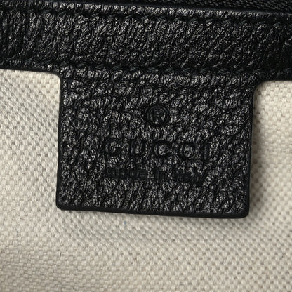 Gucci Grained Calfskin Bee Star Vertical Tote Black 6 of 9