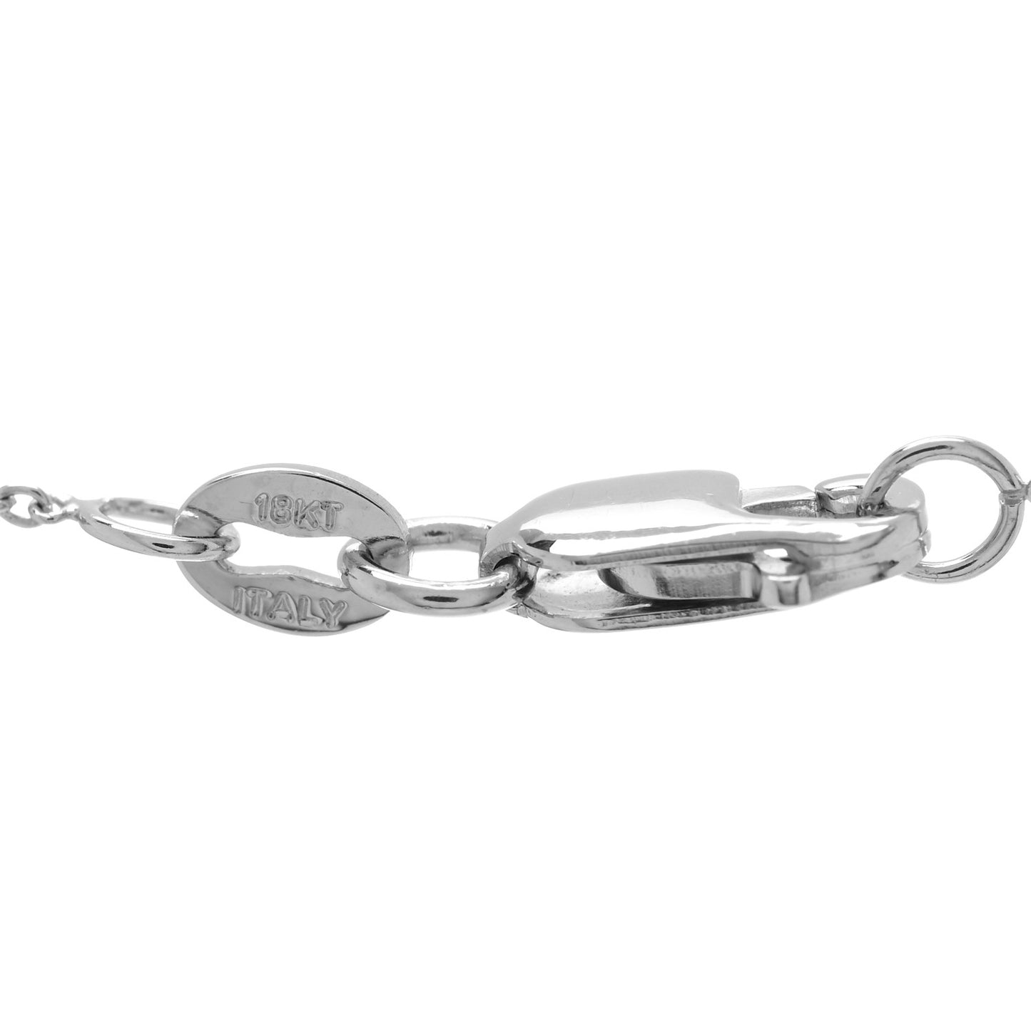 18K White Gold Diamond Tiny Treasures Arrow Pendant Necklace