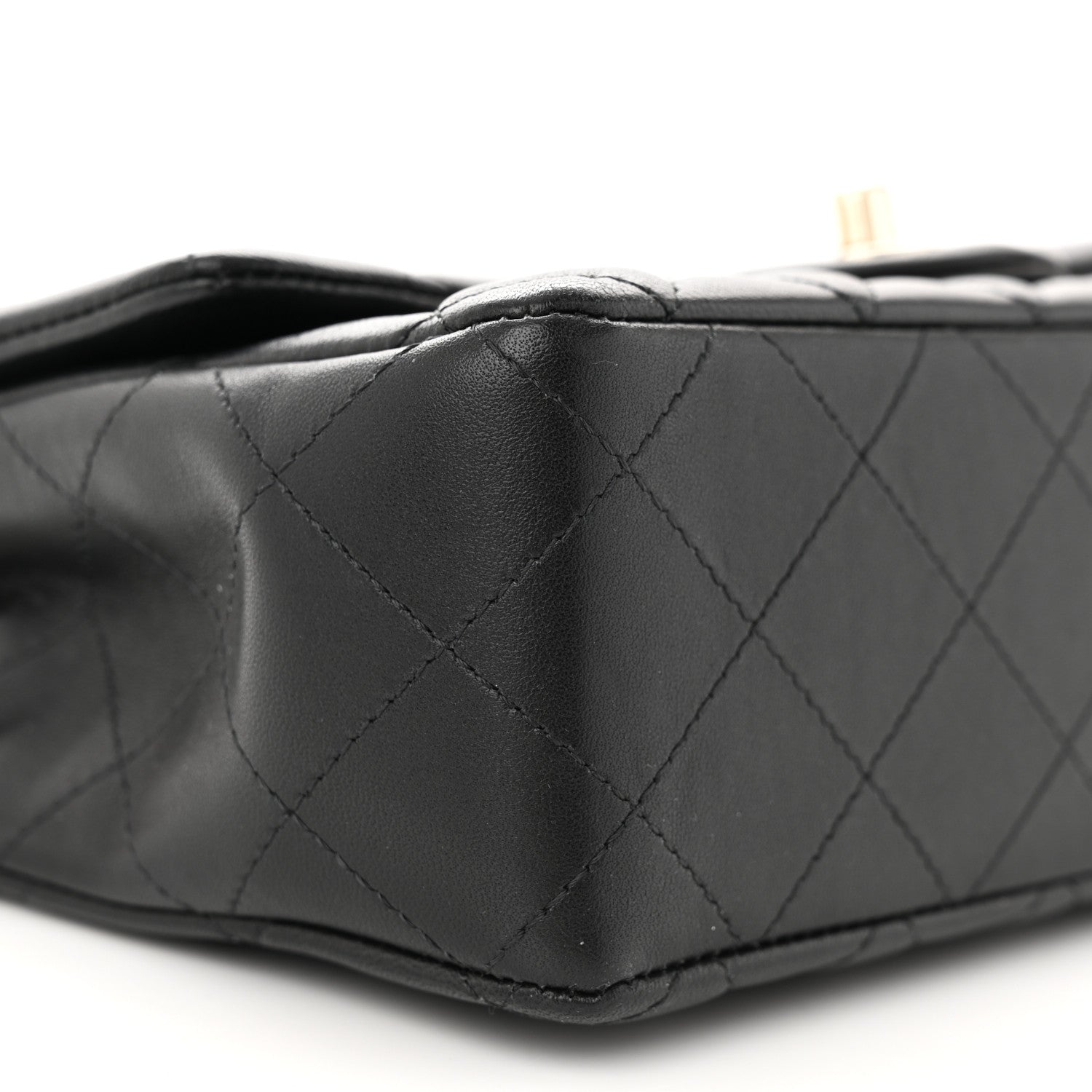 Chanel Lambskin Quilted Mini Rectangular Flap Black 9 of 11
