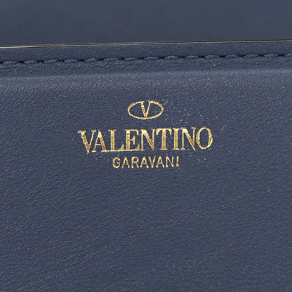Valentino Garavani Calfskin Vlogo Small Loco Shoulder Bag Blue 6 of 12