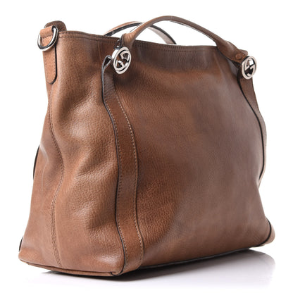 Gucci Pebbled Calfskin Medium Miss GG Top Handle Bag Light Cuir 2 of 14