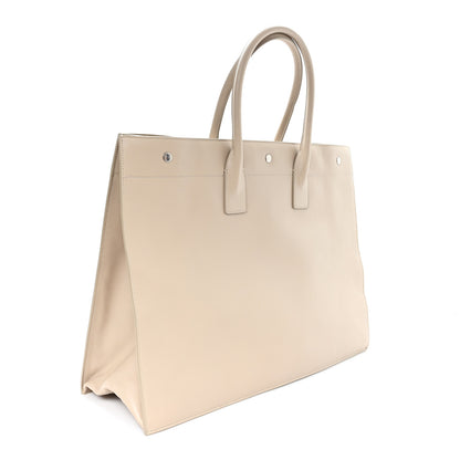 Saint Laurent Vitello Large Rive Gauche Tote Sea Salt 2 of 9