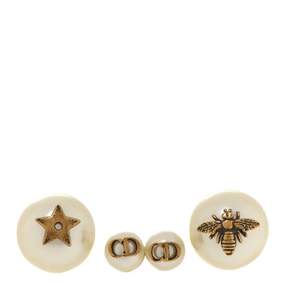 Christian Dior Pearl Bee Star Mise En Dior Tribal Earrings 3 of 6