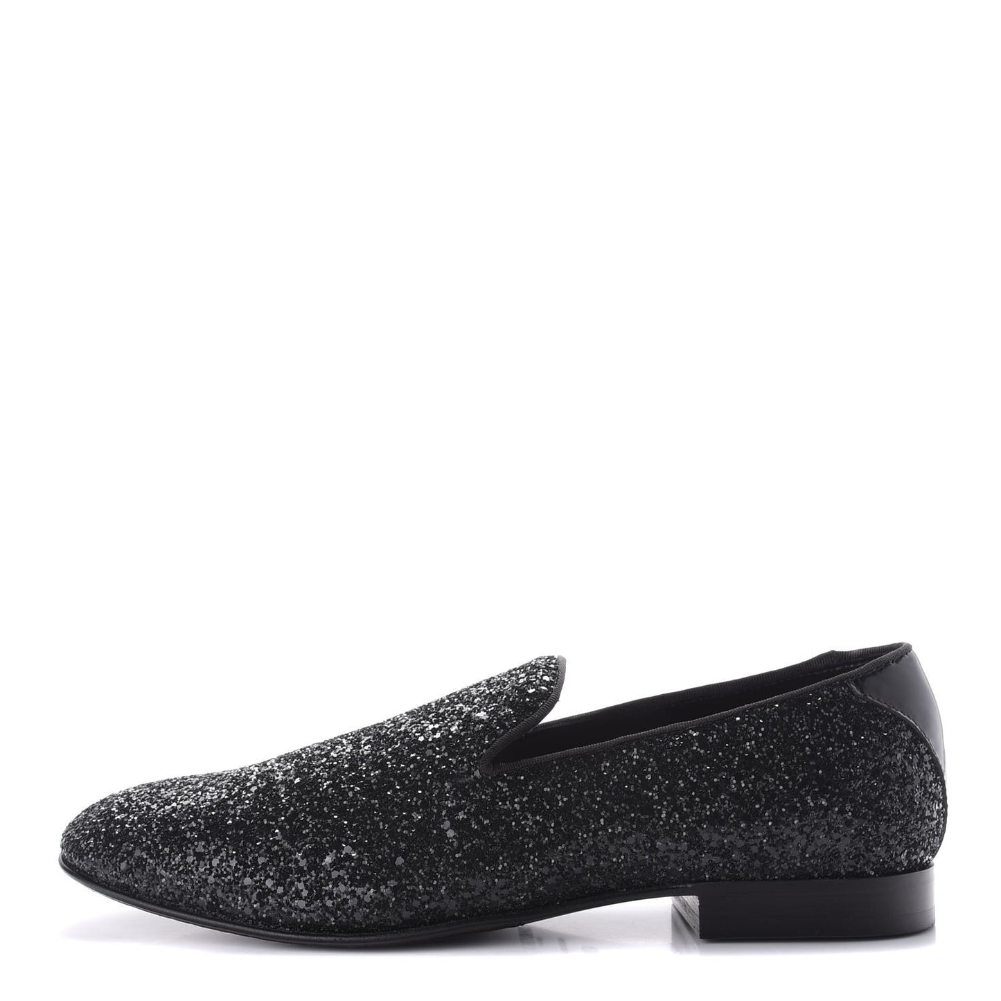 Calfskin Glitter Mens Thame Loafers 43.5 Black