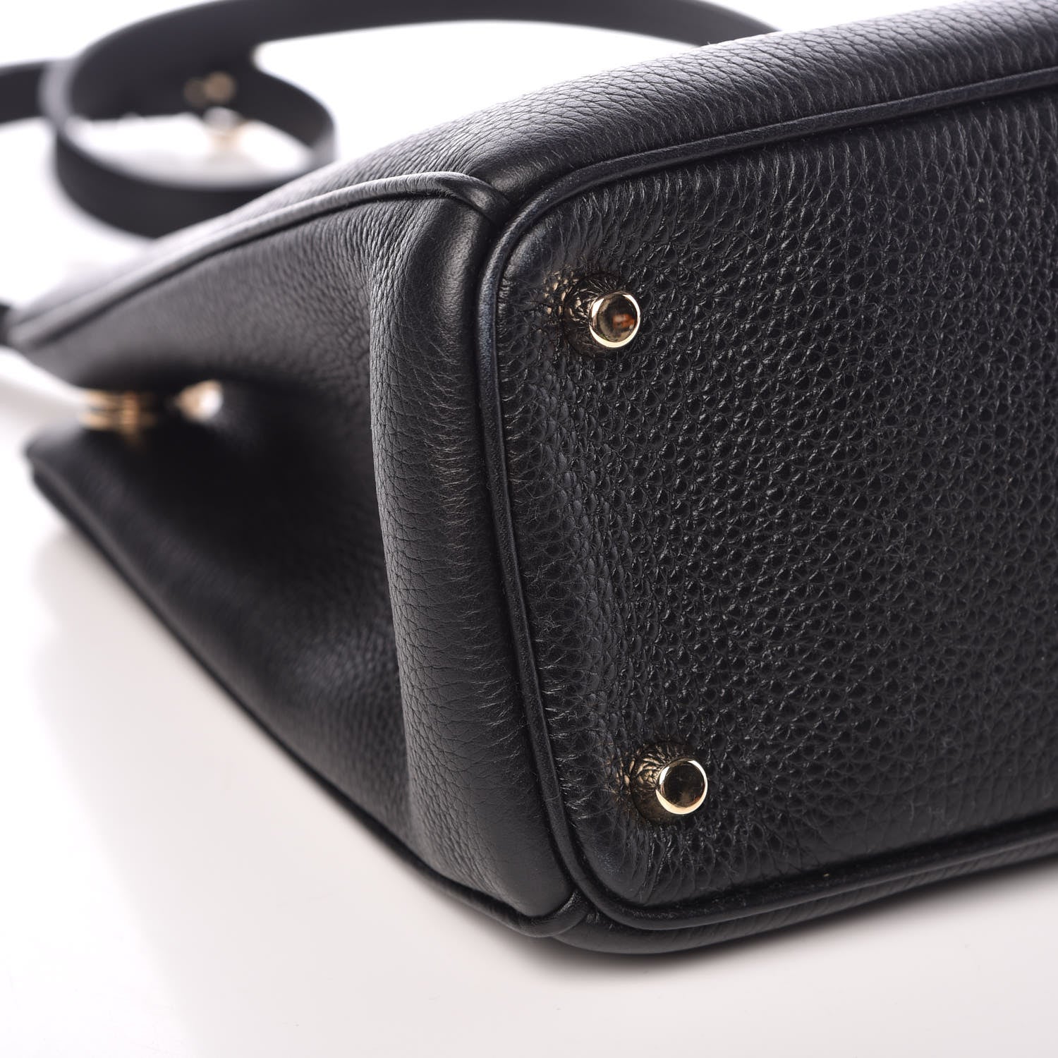 Christian Dior Bullcalf Medium Diorissimo Tote Black Rose Indien 10 of 15