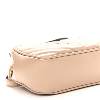 Saint Laurent Calfskin Matelasse Monogram Lou Belt Bag Dark Beige 8 of 9