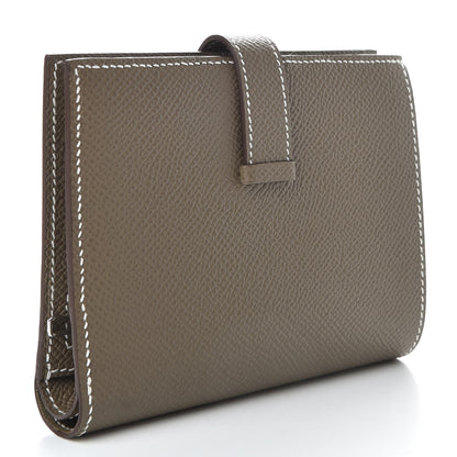 Hermes Epsom Bearn Compact Wallet Etoupe 3 of 6