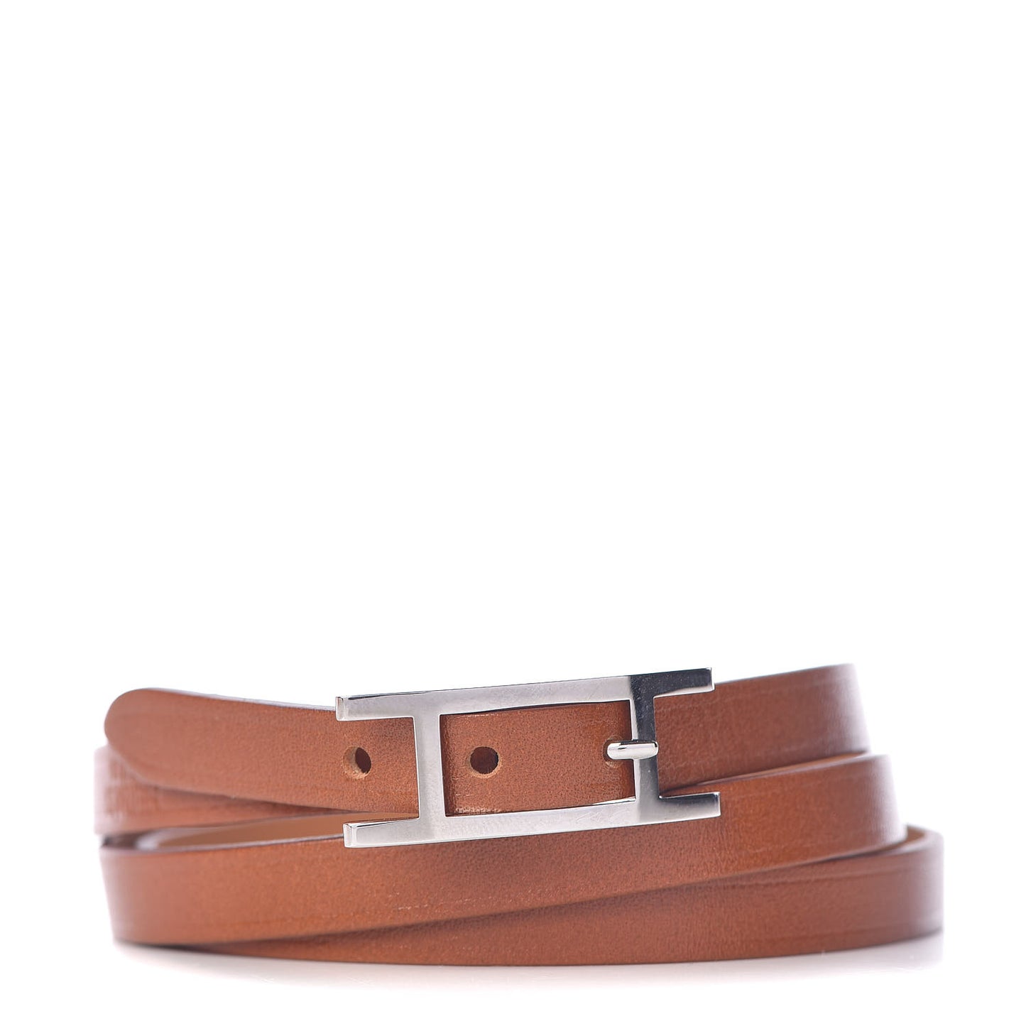 Tadelakt Hapi 3 MM Triple Tour Bracelet S Fauve