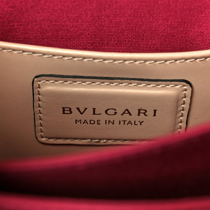 Bulgari Calfskin Serpenti Forever Top Handle Beige Green 7 of 13