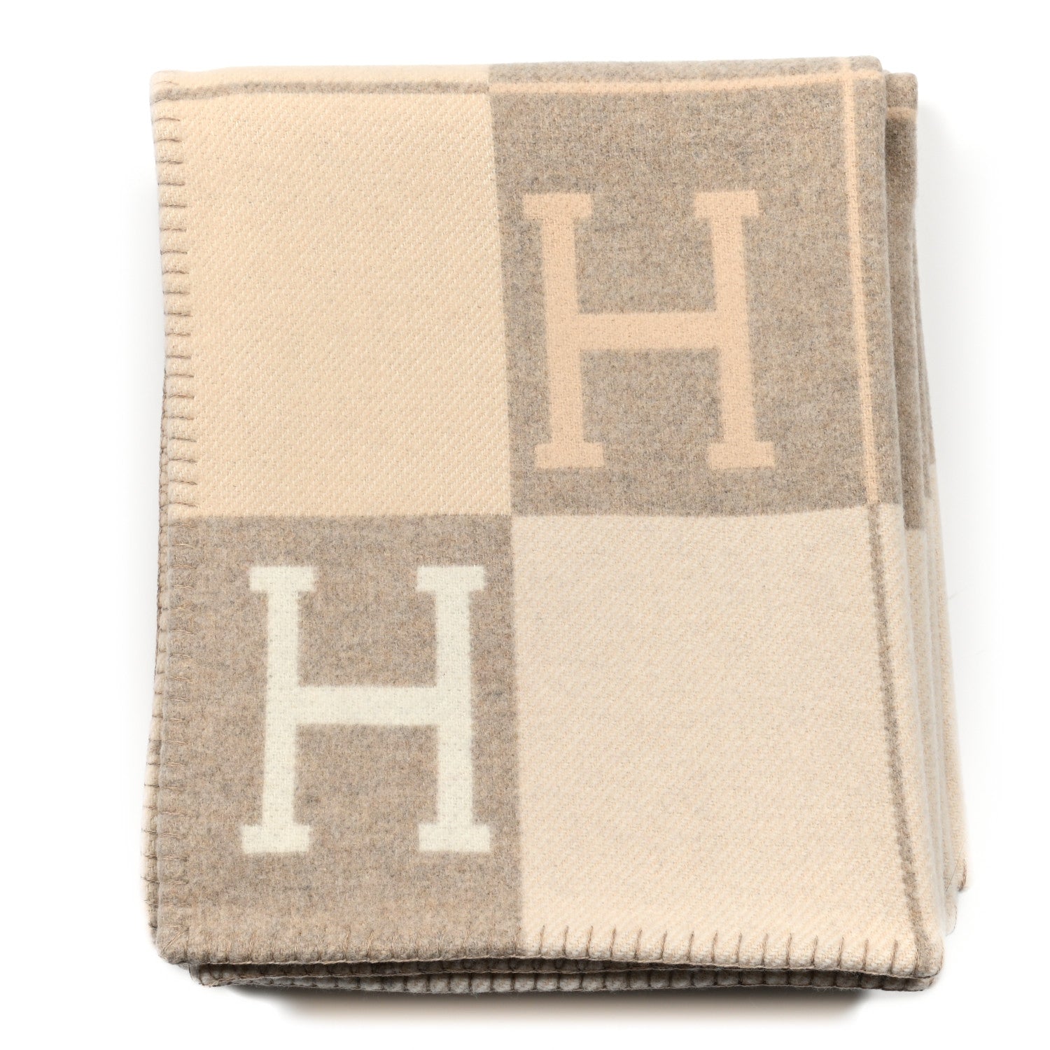 Hermes Wool Cashmere Avalon III Blanket Coco Camomille 1 of 3