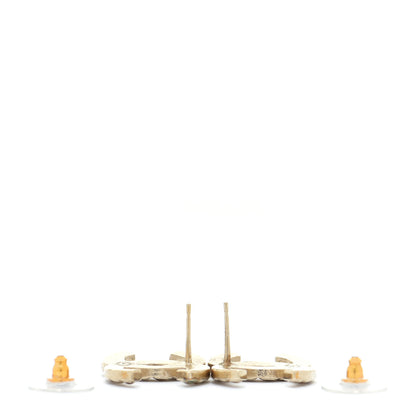 Chanel Metal Gripoix Along The Nile Earrings Gold Orange 3 of 6