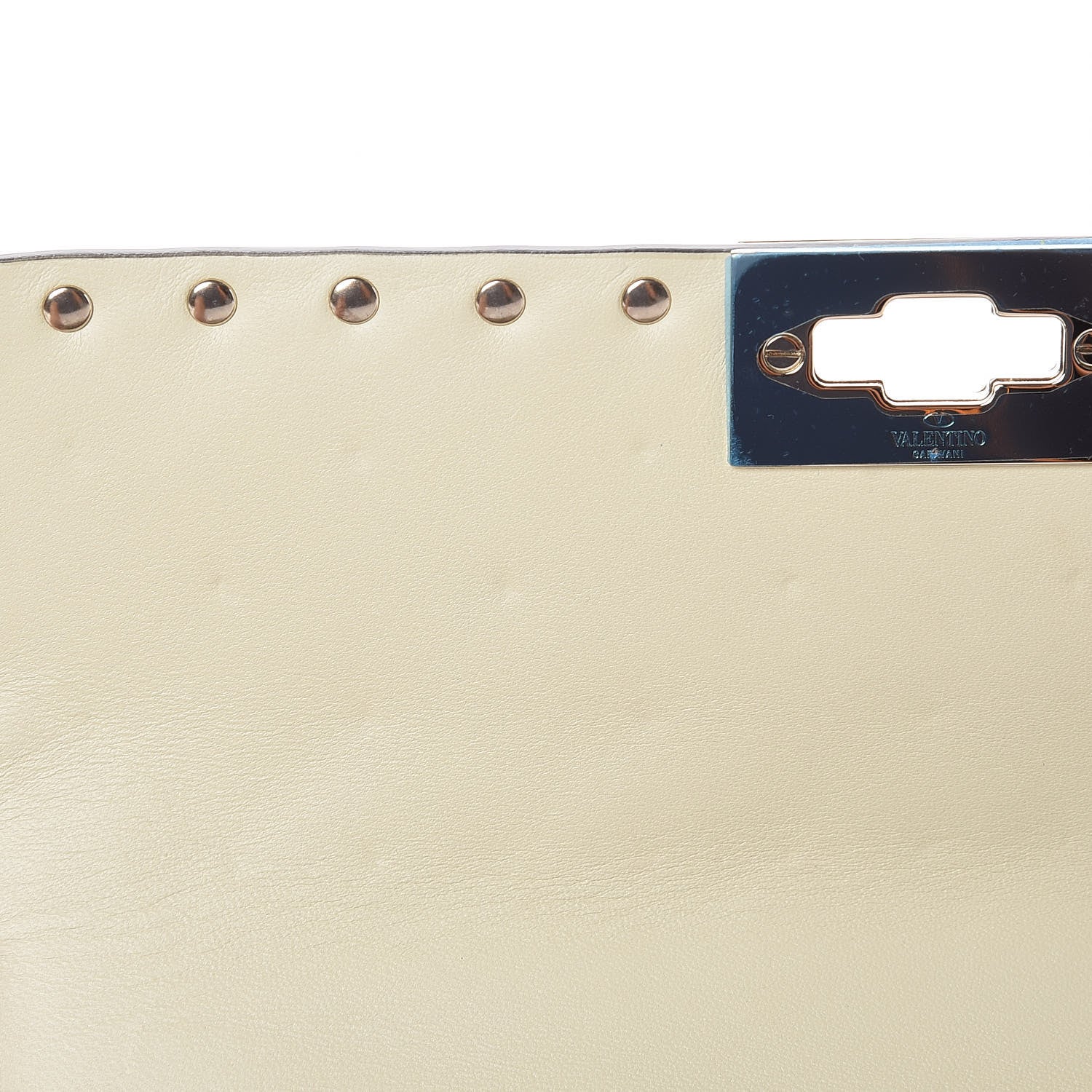 Valentino Garavani Nappa Medium Rockstud Spike Shoulder Bag Light Ivory 7 of 10