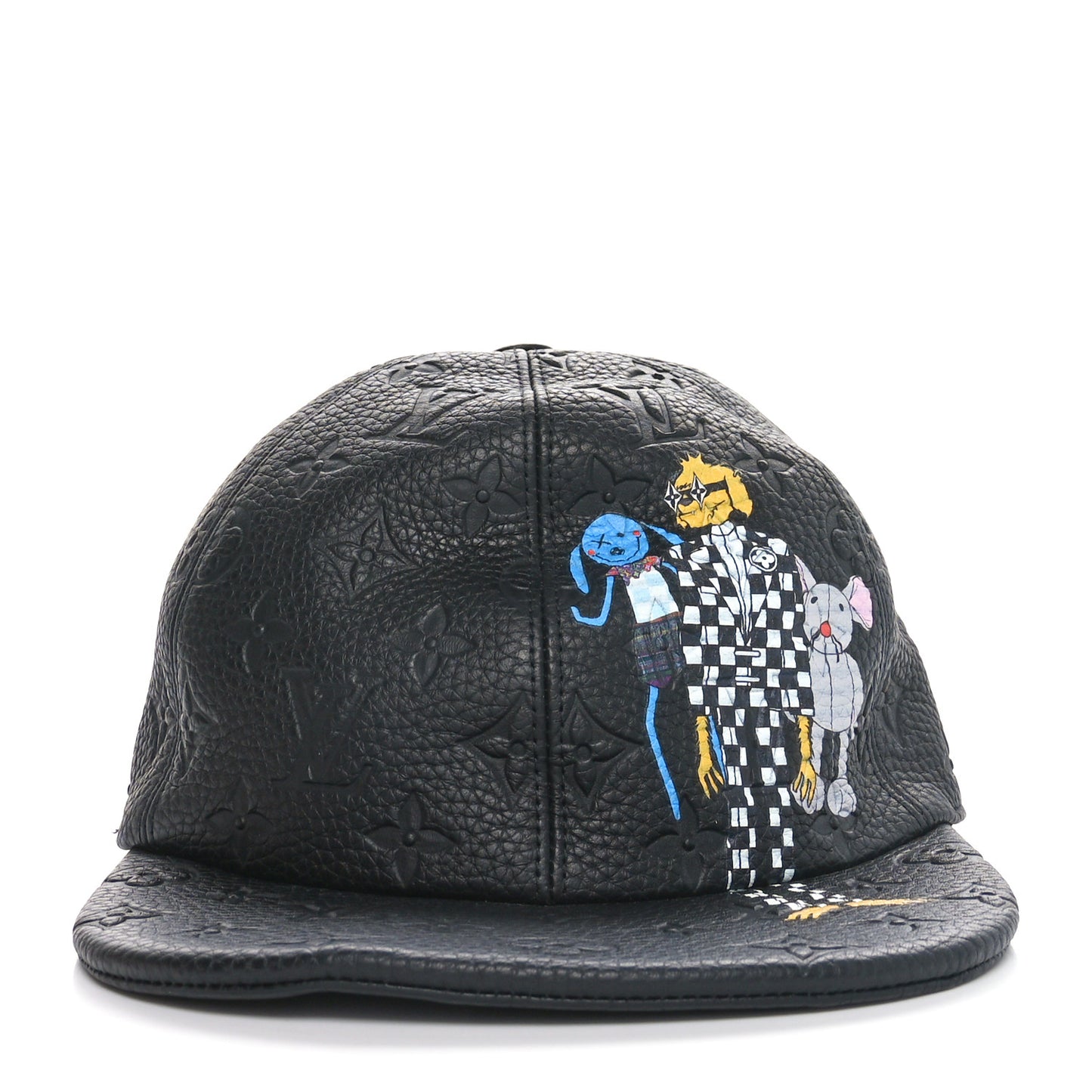 Taurillon Monogram Cartoon LV Friends Cap Black