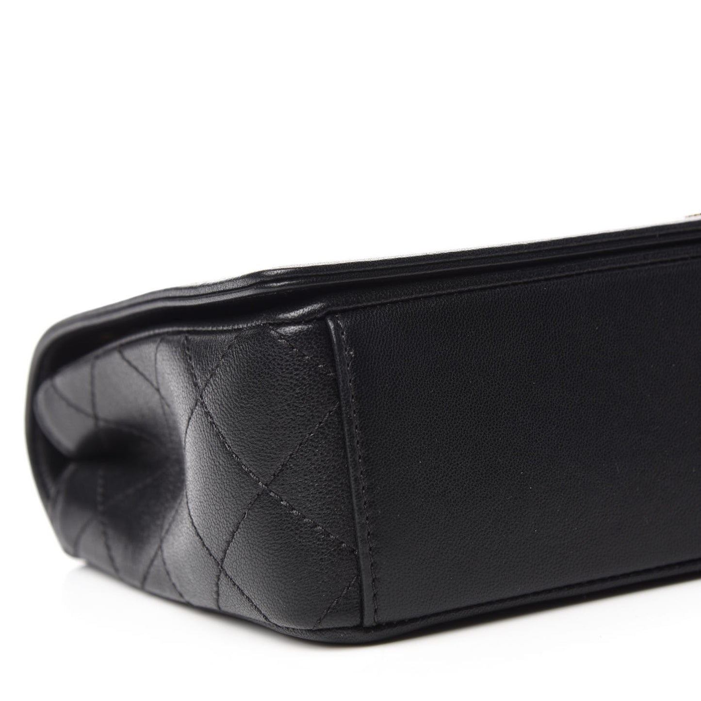 Sheepskin Quilted Vintage Mademoiselle Flap Black