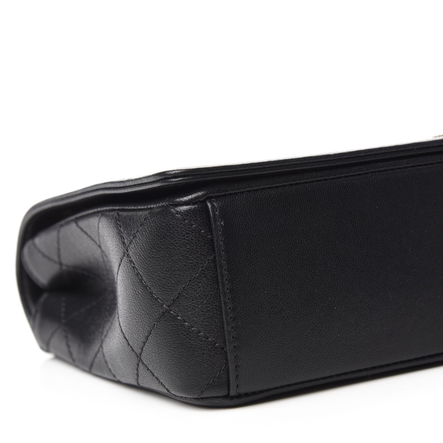 Chanel Sheepskin Quilted Vintage Mademoiselle Flap Black 6 of 11